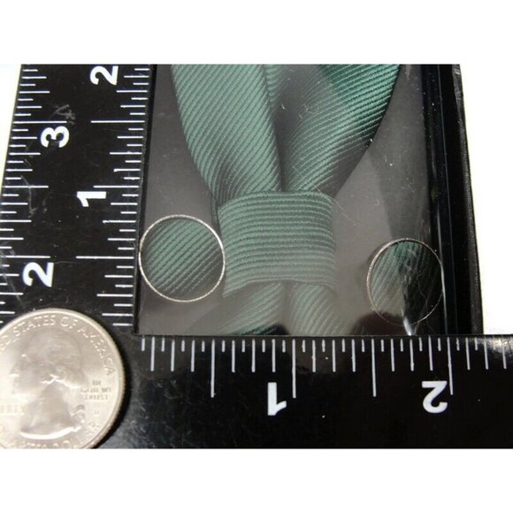 Bowtie Cufflinks Set Formal Wedding Tux Vintage IOB - Picture 5 of 8